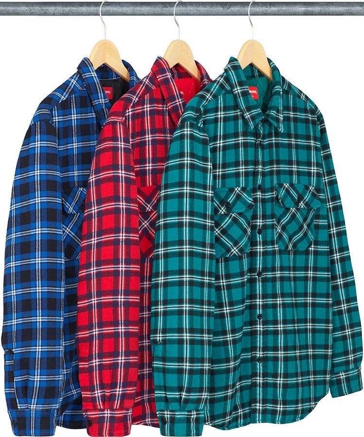 Arc Logo Quilted Flannel Shirt